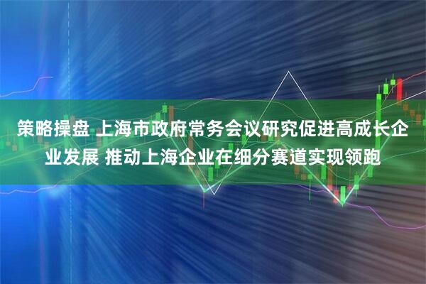 策略操盘 上海市政府常务会议研究促进高成长企业发展 推动上海企业在细分赛道实现领跑